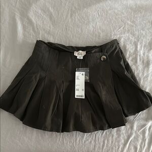 Urban Outfitters BDG Dark Green Mini Skater Skort Pleated
